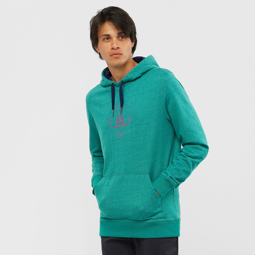 Vestes Imperméables Salomon Homme Vert - Salomon SHIFT HOODIE M - France (0324-UNTAF)